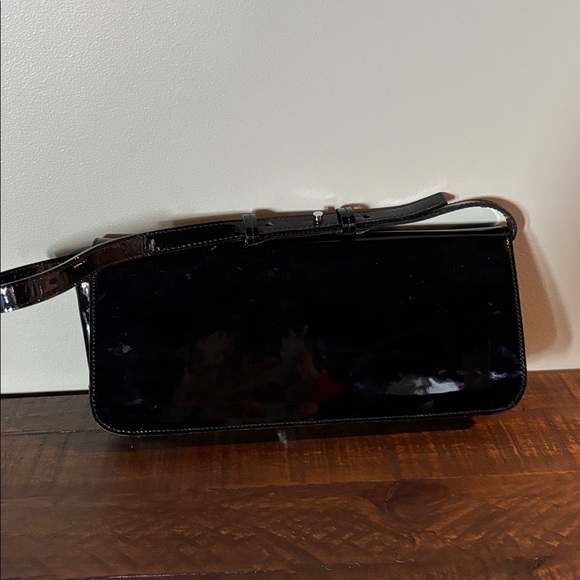 FURLA, Black Patent Leather Shoulder Bag - Picture 3 of 5